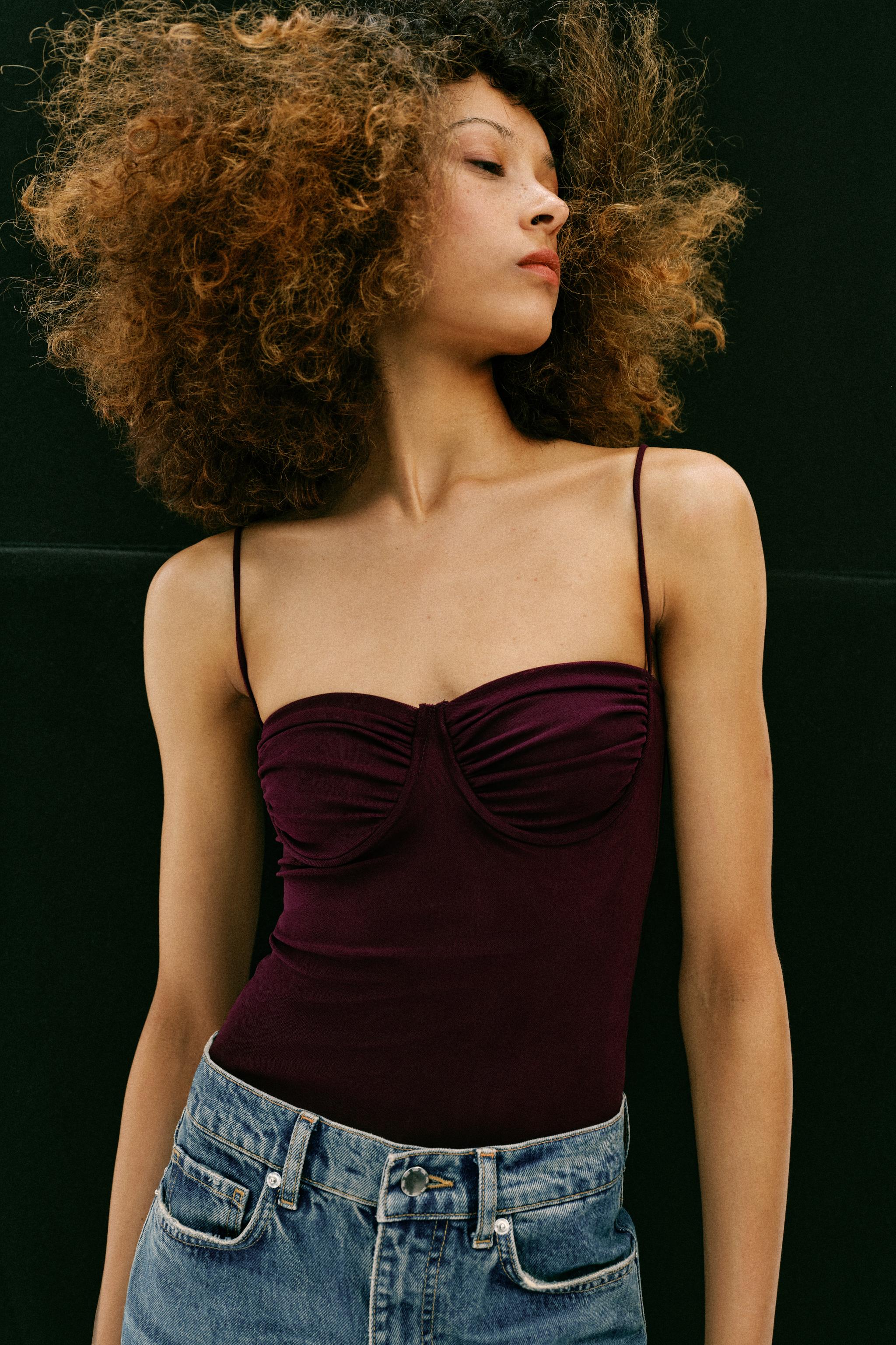BODY EN TULLE À FRONCES